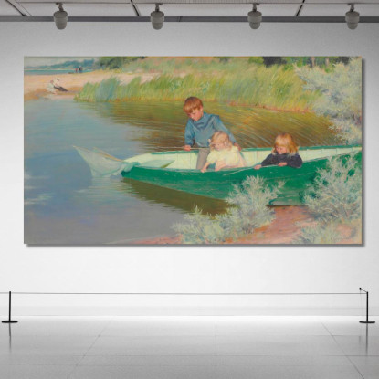 Grandi Aspettative Charles Courtney Curran ccc10 quadro stampato su tela