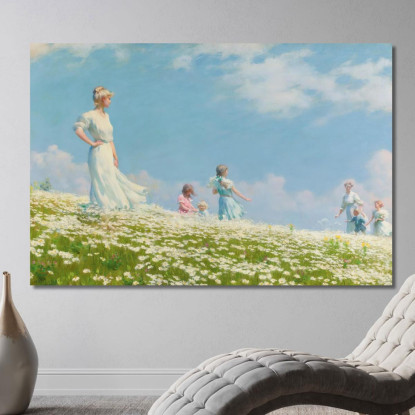 Estate Charles Courtney Curran ccc24 quadro stampato su tela