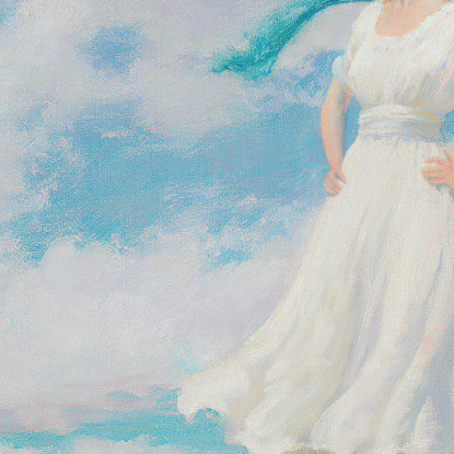Cielo Limpido Sulla Cima Charles Courtney Curran ccc25 quadro stampato su tela