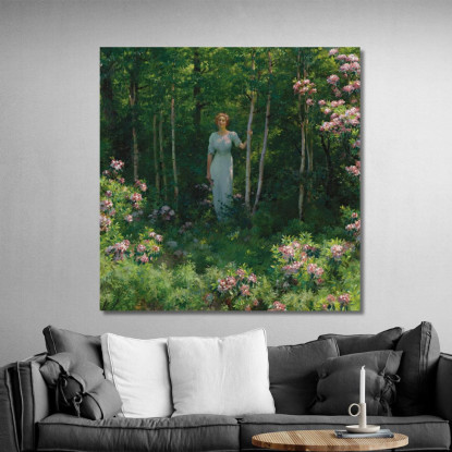 Il Limite Del Bosco Charles Courtney Curran ccc26 quadro stampato su tela