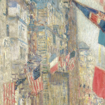 Giorno Degli Alleati Childe Hassam chs2 quadro stampato su tela