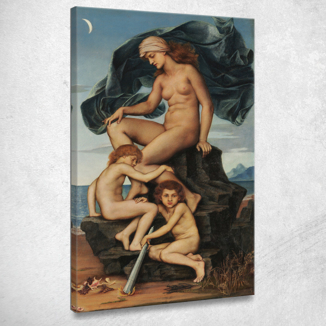 Sonno E Morte I Figli Della Notte Evelyn De Morgan emg29 quadro stampato su tela Sonno E Morte I Figli Della Notte Evelyn De Morgan emg29 quadro stampato su tela