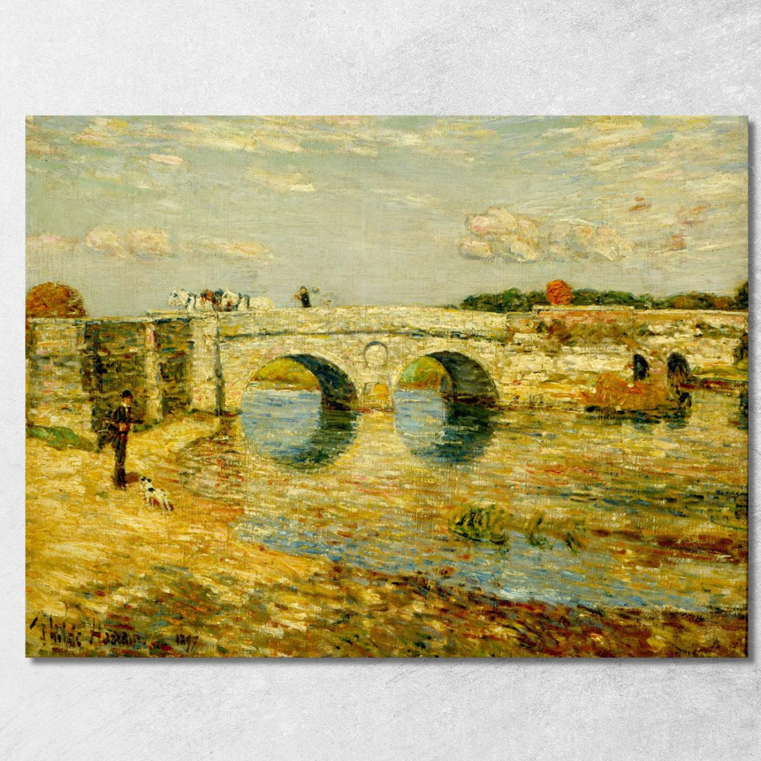 Ponte Sullo Stour Childe Hassam chs10 quadro stampato su tela Ponte Sullo Stour Childe Hassam chs10 quadro stampato su tela