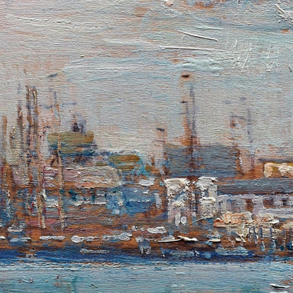 Porto Dei Mille Alberi Childe Hassam chs24 quadro stampato su tela