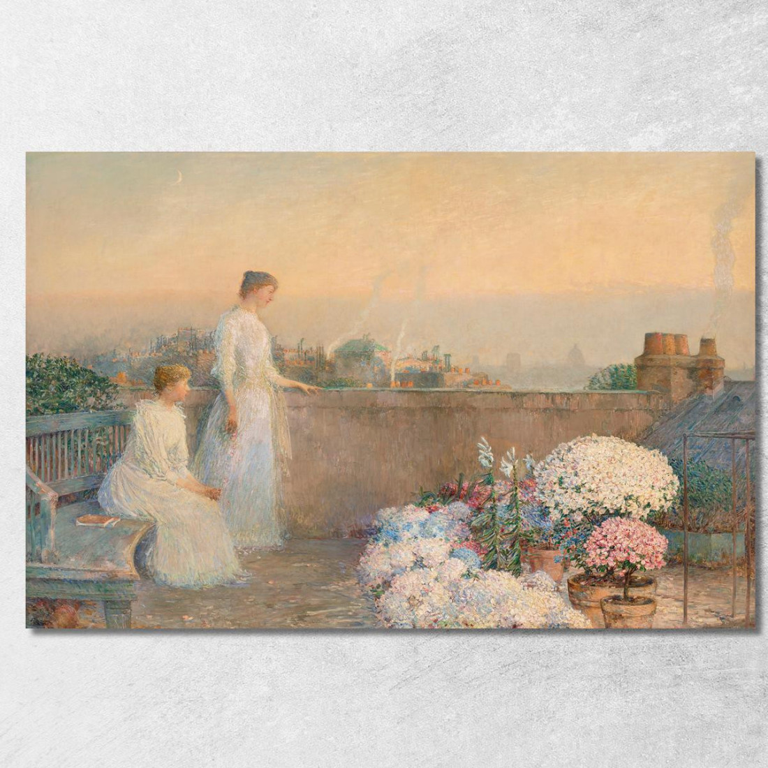 Crepuscolo Childe Hassam chs32 quadro stampato su tela Crepuscolo Childe Hassam chs32 quadro stampato su tela