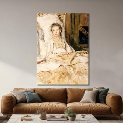 Maud Cucito Childe Hassam chs37 quadro stampato su tela