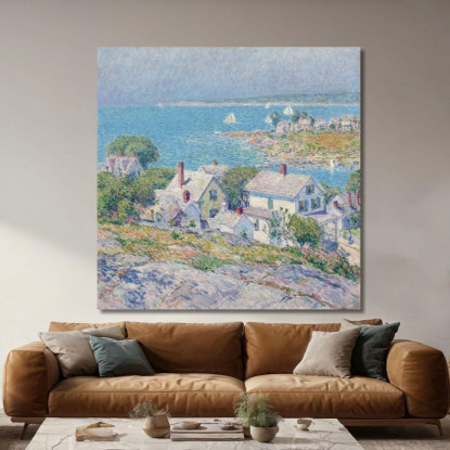 Promontori Del New England Childe Hassam chs42 quadro stampato su tela