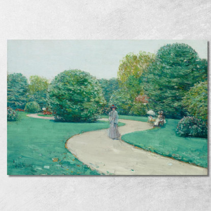 Parco Monceaux Parigi Childe Hassam chs48 quadro stampato su tela