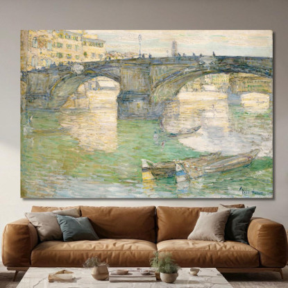 Ponte Santa Trinità Childe Hassam chs52 quadro stampato su tela