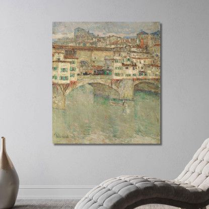 Ponte Vecchio Childe Hassam chs53 quadro stampato su tela