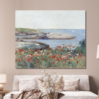 Papaveri Di Shoals Childe Hassam chs54 quadro stampato su tela