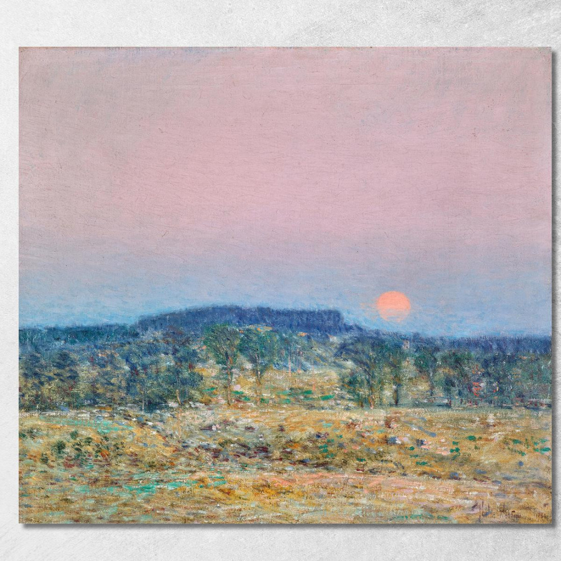 Sorgere Della Luna A Settembre Childe Hassam chs61 quadro stampato su tela Sorgere Della Luna A Settembre Childe Hassam chs61 quadro stampato su tela
