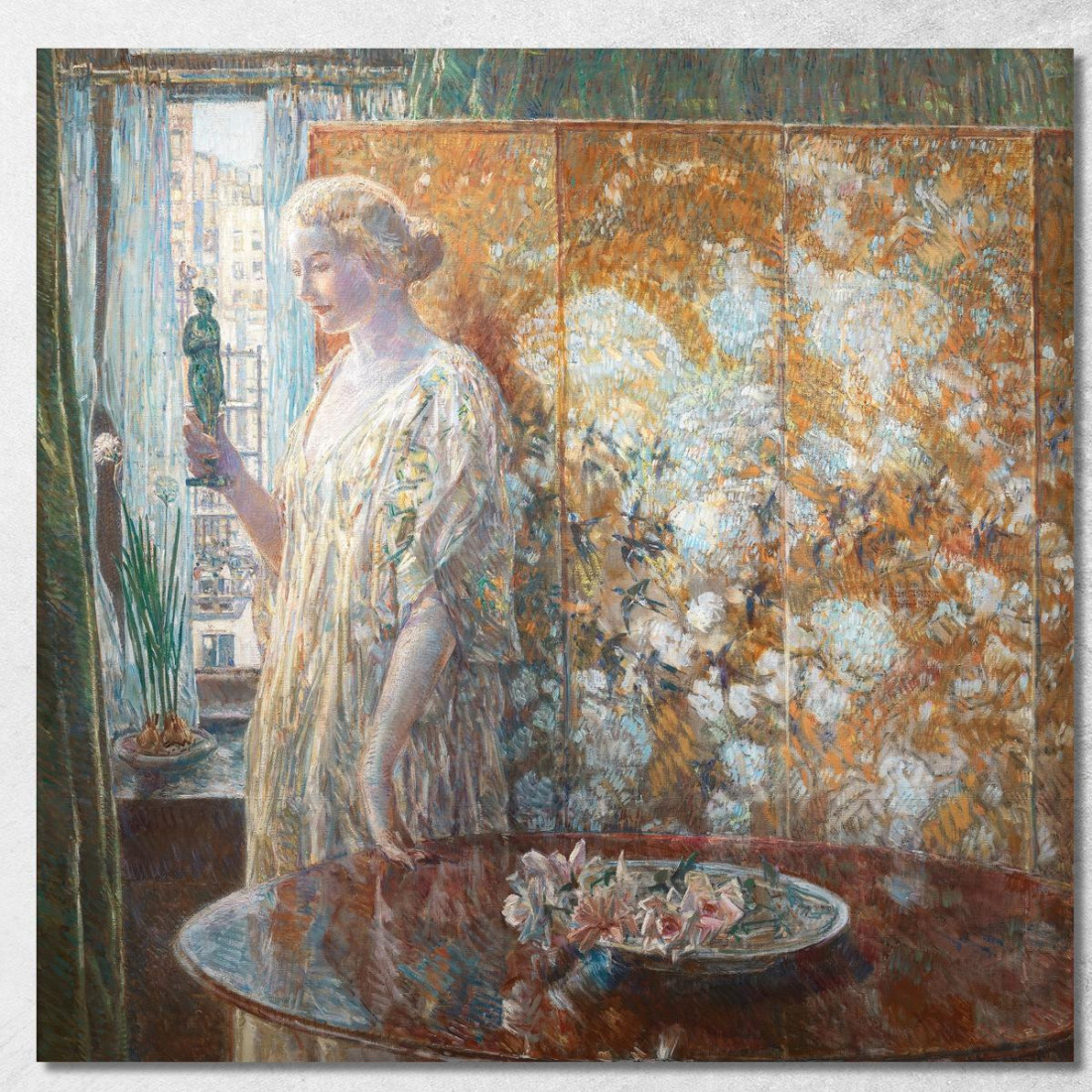 Tanagra I Costruttori New York Childe Hassam chs72 quadro stampato su tela Tanagra I Costruttori New York Childe Hassam chs72 quadro stampato su tela