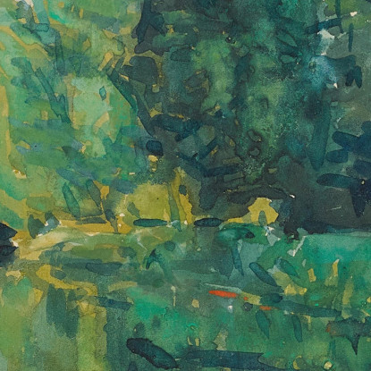 Alberi In Riva A Un Lago Childe Hassam chs87 quadro stampato su tela