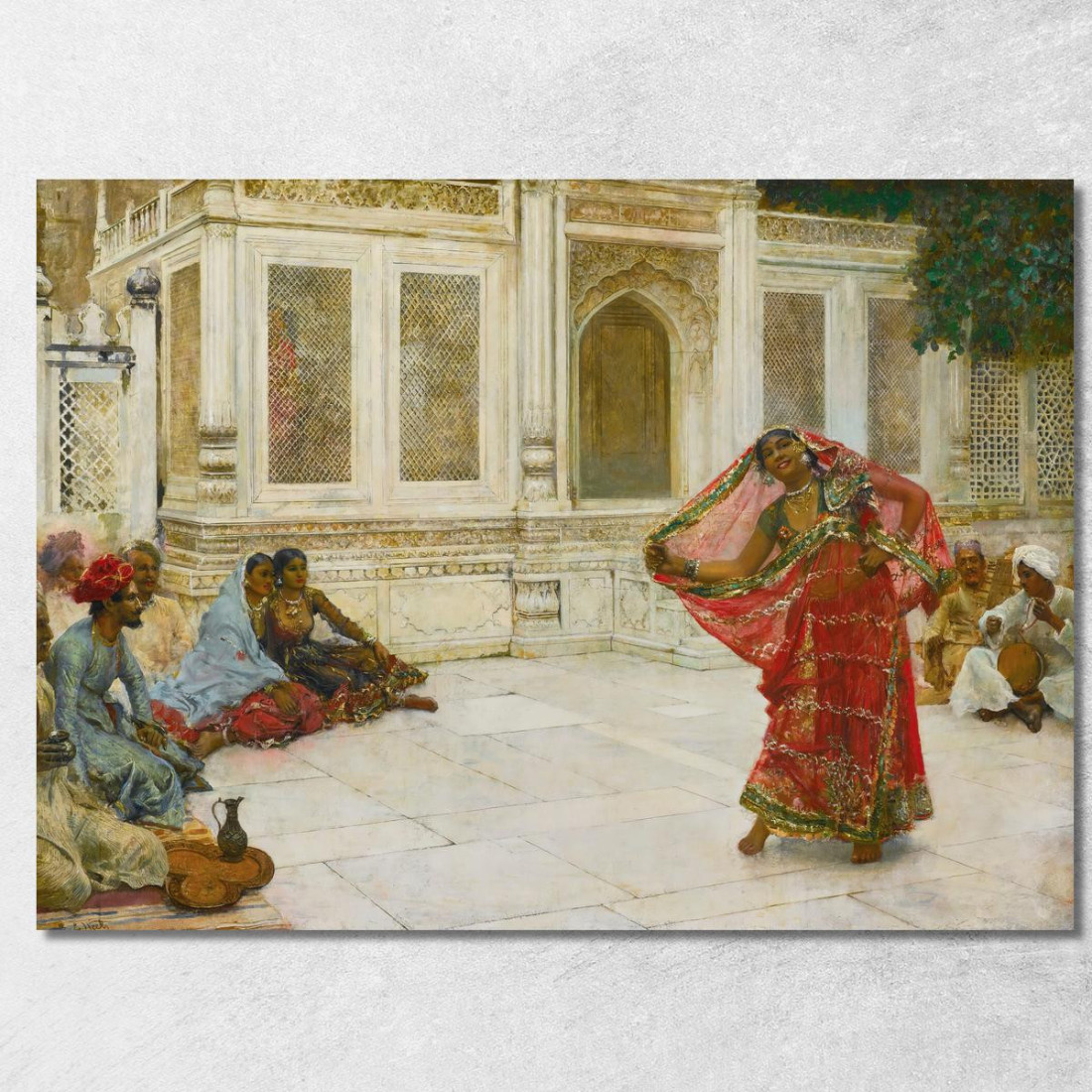 Ragazza Danzante India Edwin Lord Weeks elw13 quadro stampato su tela