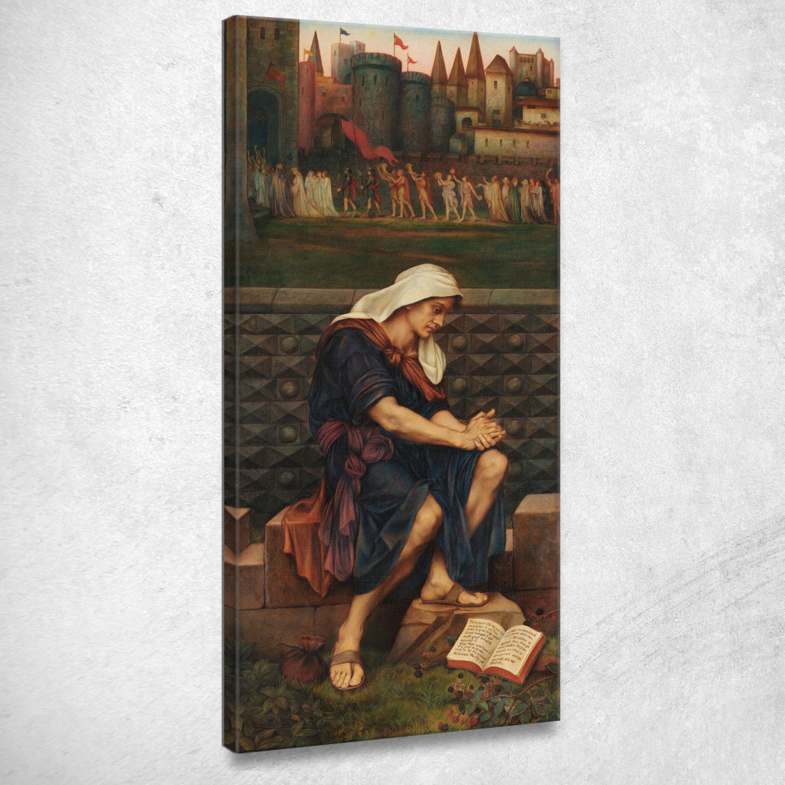 Il Povero Uomo Che Salvò La Città Evelyn De Morgan emg48 quadro stampato su tela Il Povero Uomo Che Salvò La Città Evelyn De Morgan emg48 quadro stampato su tela