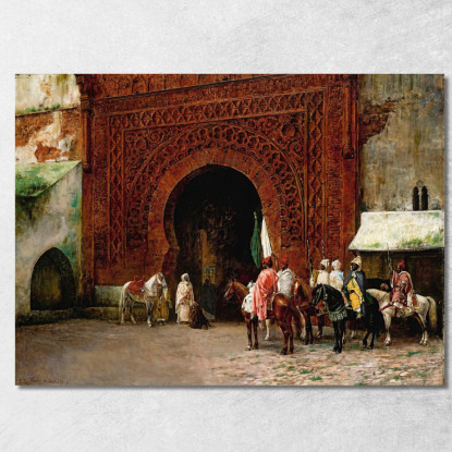 Rabat La Porta Rossa Edwin Lord Weeks elw33 quadro stampato su tela