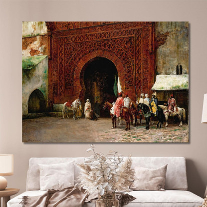 Rabat La Porta Rossa Edwin Lord Weeks elw33 quadro stampato su tela