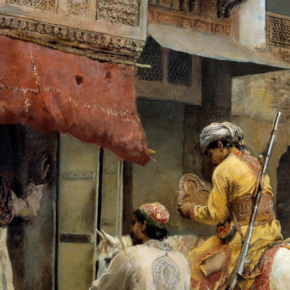 Scena Di Strada In India Edwin Lord Weeks elw34 quadro stampato su tela