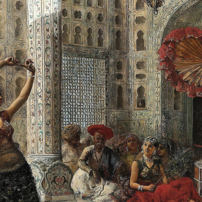 Il Nautch Edwin Lord Weeks elw37 quadro stampato su tela