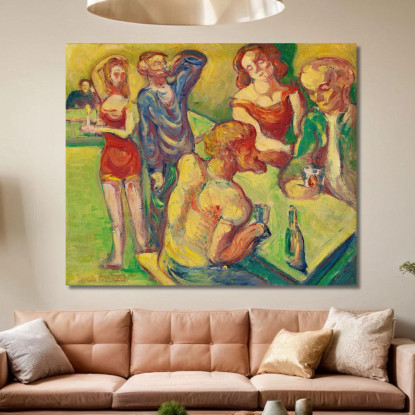 Al Cabaret Emile Bernard ebr2 quadro stampato su tela