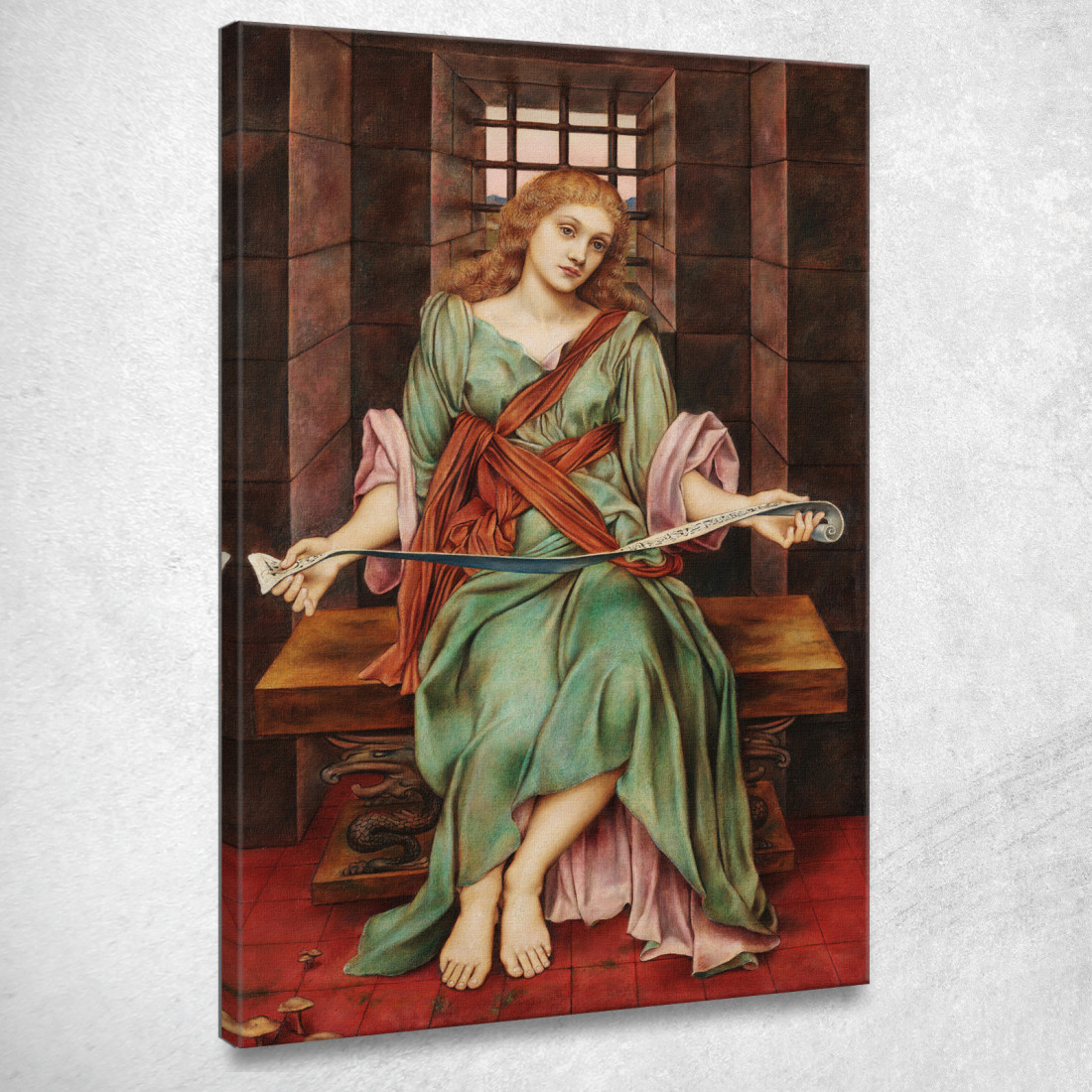 La Casa-Prigione Dell'Anima Evelyn De Morgan emg53 quadro stampato su tela La Casa-Prigione Dell'Anima Evelyn De Morgan emg53 quadro stampato su tela