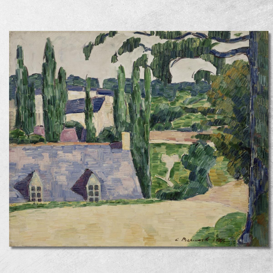 Paesaggio A Pont-Aven Emile Bernard ebr25 quadro stampato su tela Paesaggio A Pont-Aven Emile Bernard ebr25 quadro stampato su tela