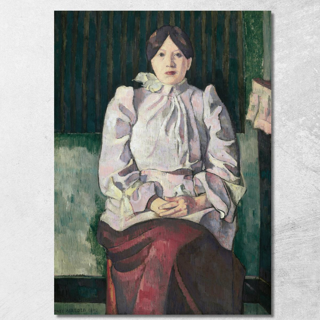 Ritratto Di Marie Lemasson Emile Bernard ebr36 quadro stampato su tela Ritratto Di Marie Lemasson Emile Bernard ebr36 quadro stampato su tela