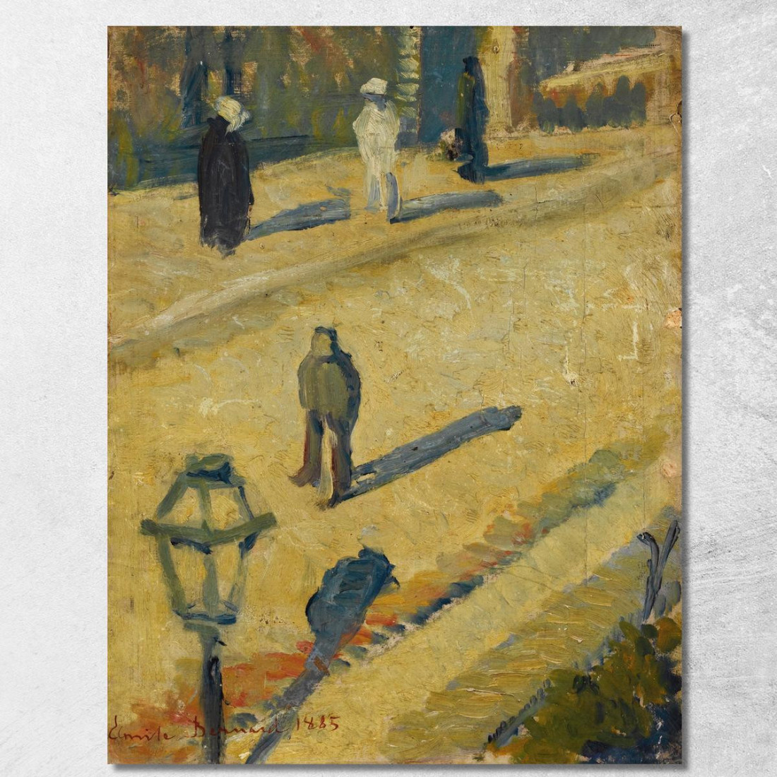 Scena Di Strada Emile Bernard ebr39 quadro stampato su tela Scena Di Strada Emile Bernard ebr39 quadro stampato su tela