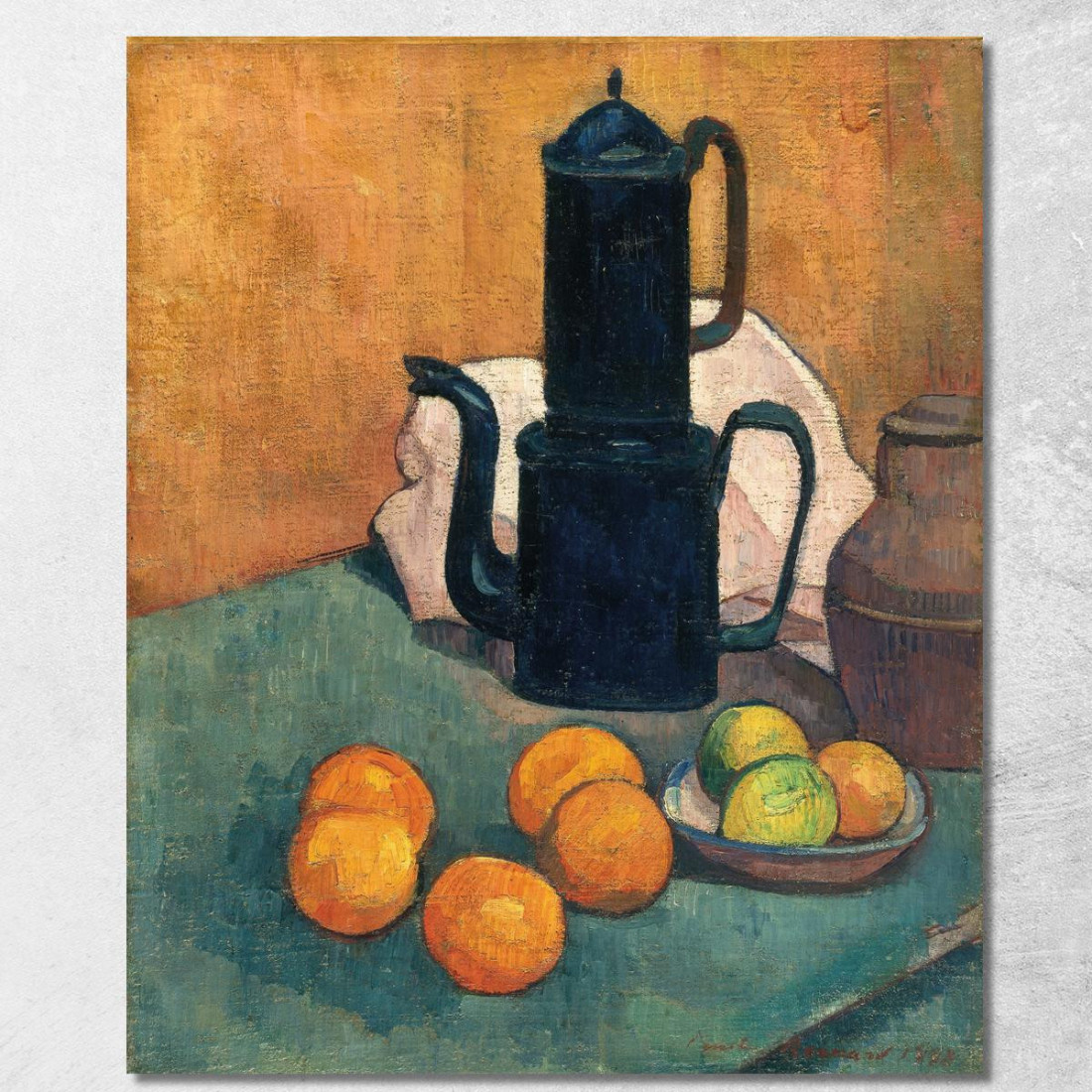 La Caffettiera Blu Emile Bernard ebr45 quadro stampato su tela La Caffettiera Blu Emile Bernard ebr45 quadro stampato su tela