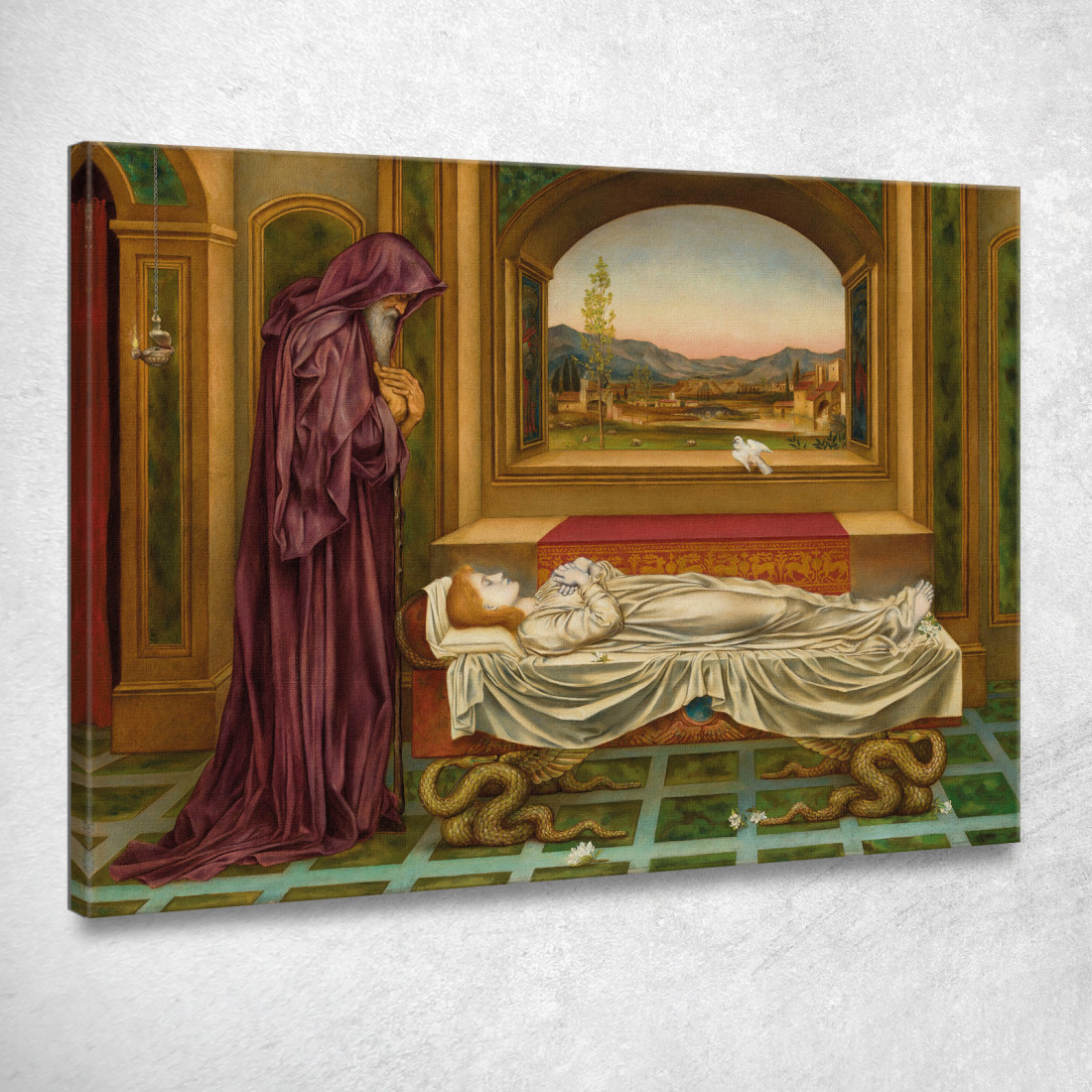 L'Ebreo Errante Che Gli Dei Amano Muore Giovane Evelyn De Morgan emg56 quadro stampato su tela L'Ebreo Errante Che Gli Dei Amano Muore Giovane Evelyn De Morgan emg56 quadro stampato su tela