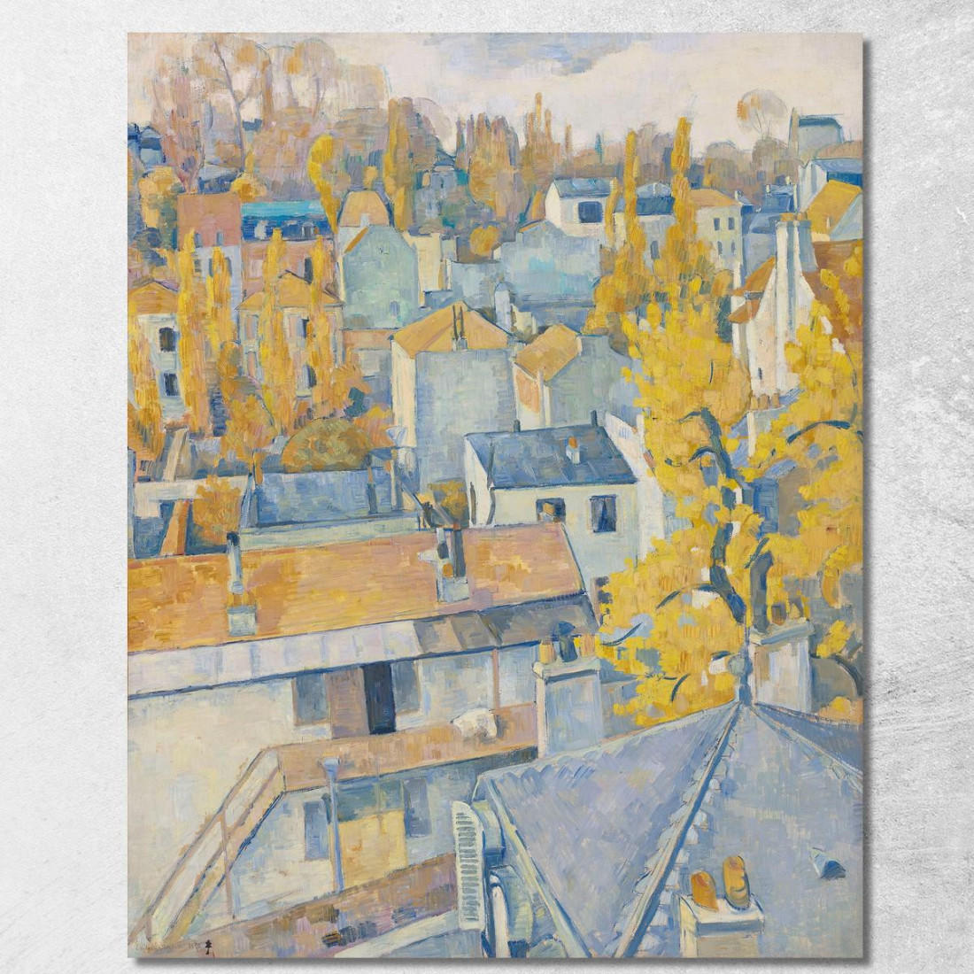 Veduta Dei Tetti Emile Bernard ebr52 quadro stampato su tela Veduta Dei Tetti Emile Bernard ebr52 quadro stampato su tela