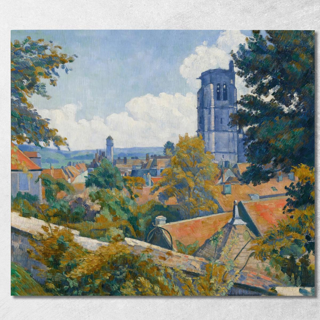 Vista Di Tonnerre Con La Chiesa Di Notre Dame Emile Bernard ebr53 quadro stampato su tela Vista Di Tonnerre Con La Chiesa Di Notre Dame Emile Bernard ebr53 quadro stampato su tela
