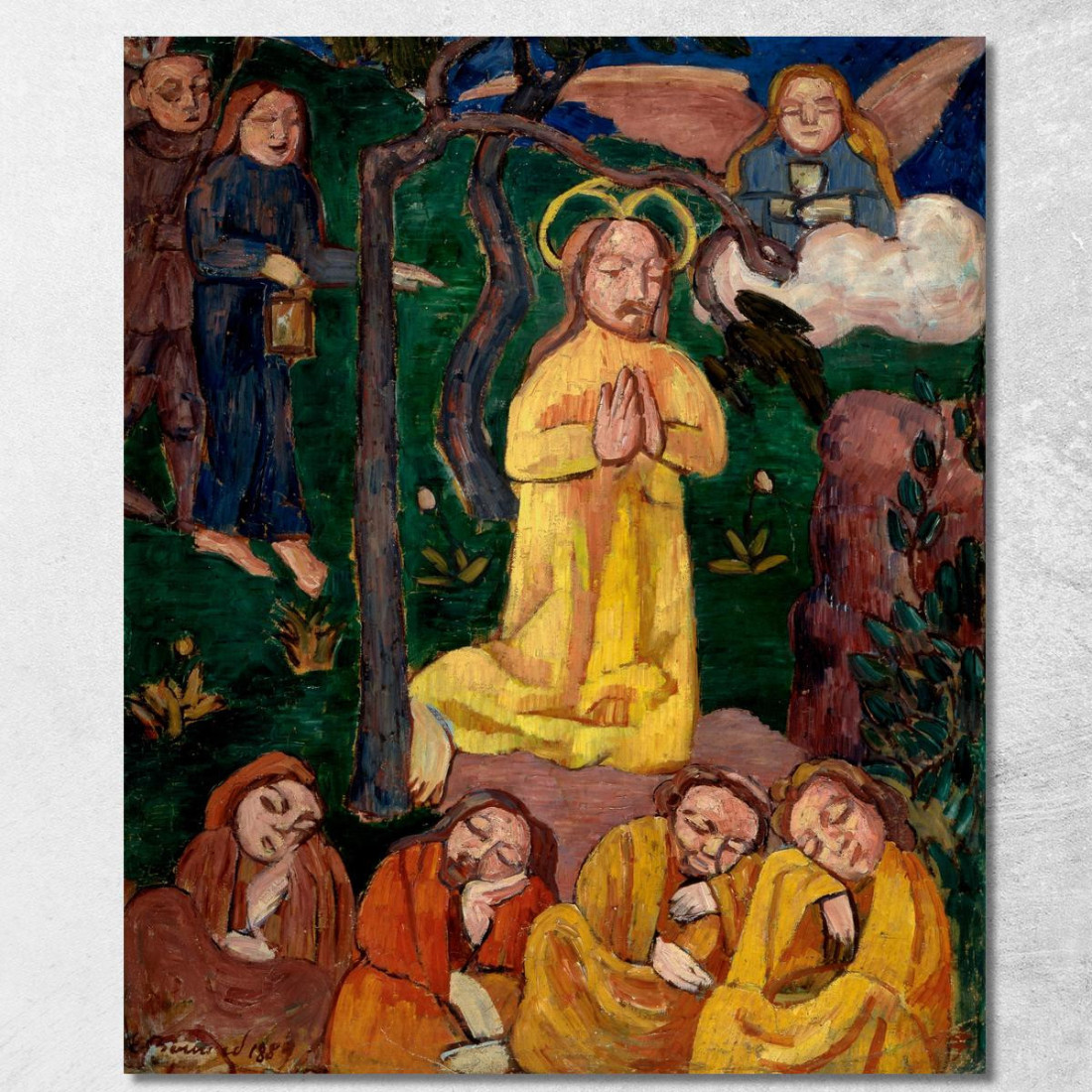 Cristo Giallo Emile Bernard ebr55 quadro stampato su tela Cristo Giallo Emile Bernard ebr55 quadro stampato su tela