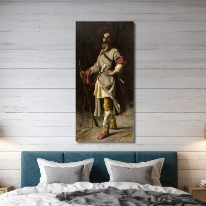 Il Cacciatore Ferdinand Leeke flk12 quadro stampato su tela