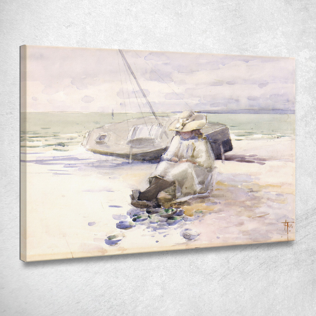 Ragazza Sulla Spiaggia Frances Hodgkins fhd13 quadro stampato su tela Ragazza Sulla Spiaggia Frances Hodgkins fhd13 quadro stampato su tela