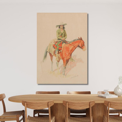 Vecchio Ramon Frederic Remington frm24 quadro stampato su tela