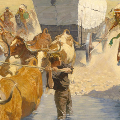 Gli Emigranti Frederic Remington frm44 quadro stampato su tela