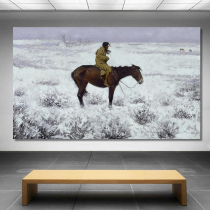 Il Ragazzo Pastore Frederic Remington frm47 quadro stampato su tela