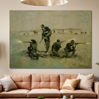 The Last Stand Frederic Remington frm51 quadro stampato su tela
