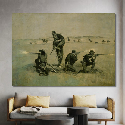 The Last Stand Frederic Remington frm51 quadro stampato su tela