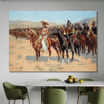 Il Maggiore Messicano Frederic Remington frm53 quadro stampato su tela