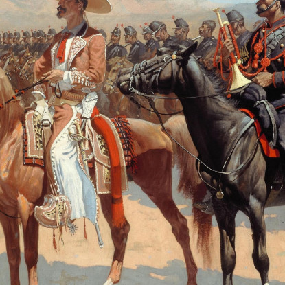 Il Maggiore Messicano Frederic Remington frm53 quadro stampato su tela