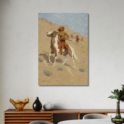 Lo Scout Frederic Remington frm59 quadro stampato su tela