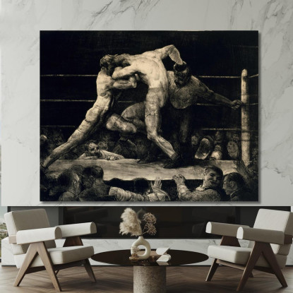 Un Cervo Da Sharkey George Wesley Bellows gwb3 quadro stampato su tela