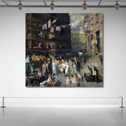 Abitanti Delle Scogliere George Wesley Bellows gwb9 quadro stampato su tela