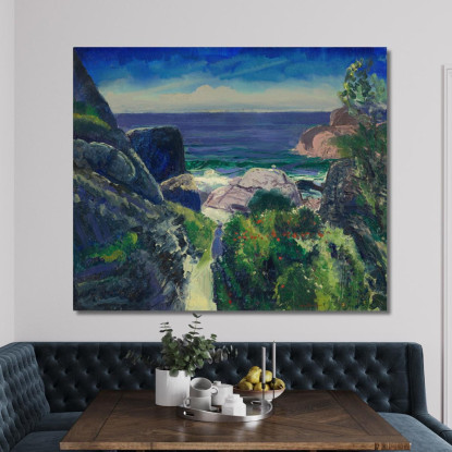 Punto Paradiso George Wesley Bellows gwb45 quadro stampato su tela