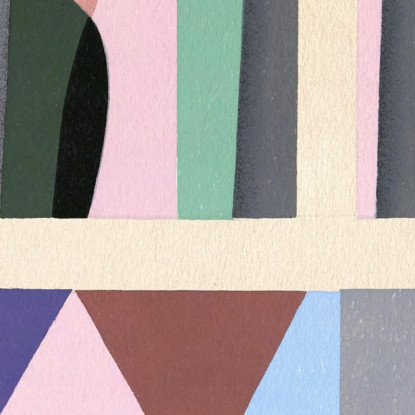 Collezione Decori E Colori Pl.09 Georges Valmier gvl10 quadro stampato su tela