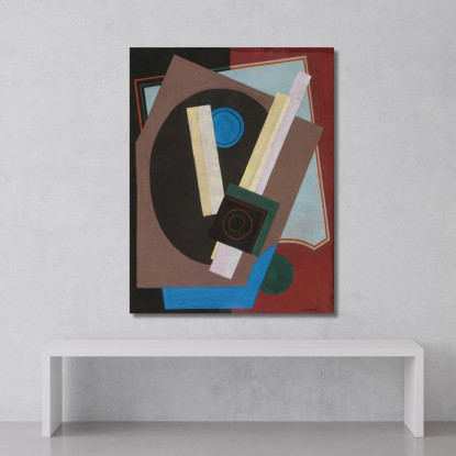 Composizione Del Motivo Decorativo Georges Valmier gvl30 quadro stampato su tela