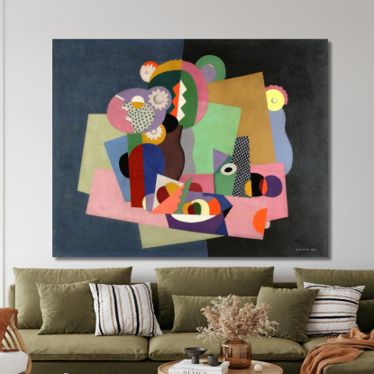 Fiori E Frutta Georges Valmier gvl35 quadro stampato su tela